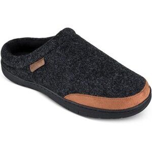 Haggar Mens Faux Trim Slip On Slide Slippers XL (11-12)